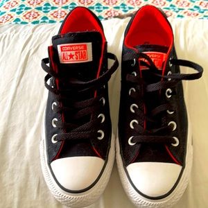 Size 8 1/2 women’s black converse